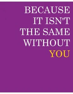 Because-it-isnt-the-same-without-you-catalouge cover